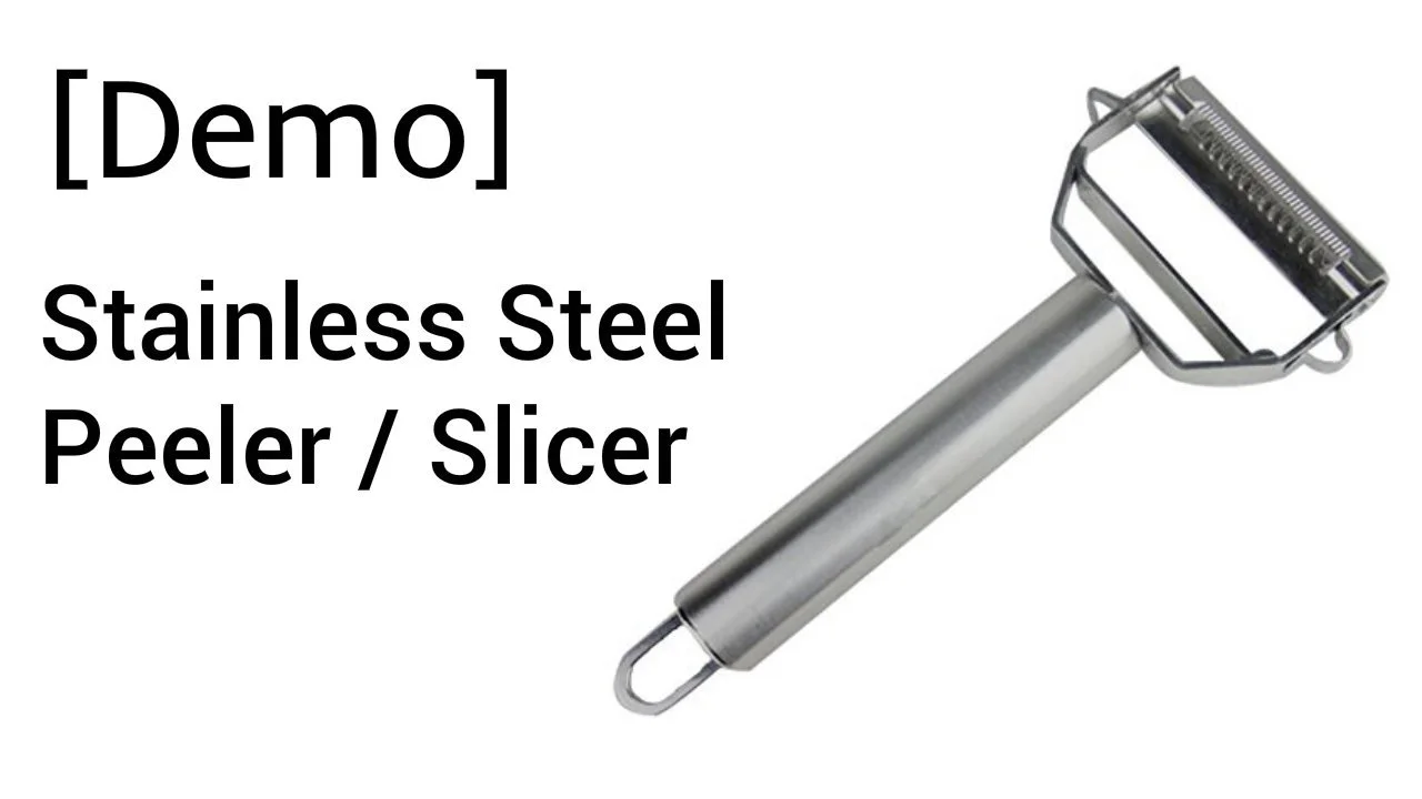 [Video] Unves Stainless Steel Peeler - Juliennes - Slicer