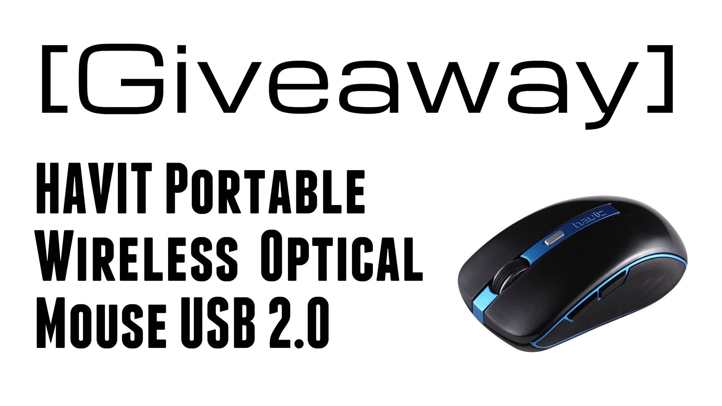 [Giveaway] HAVIT Portable Wireless Optical Mouse USB 2.0 Receiver RF 2.4G