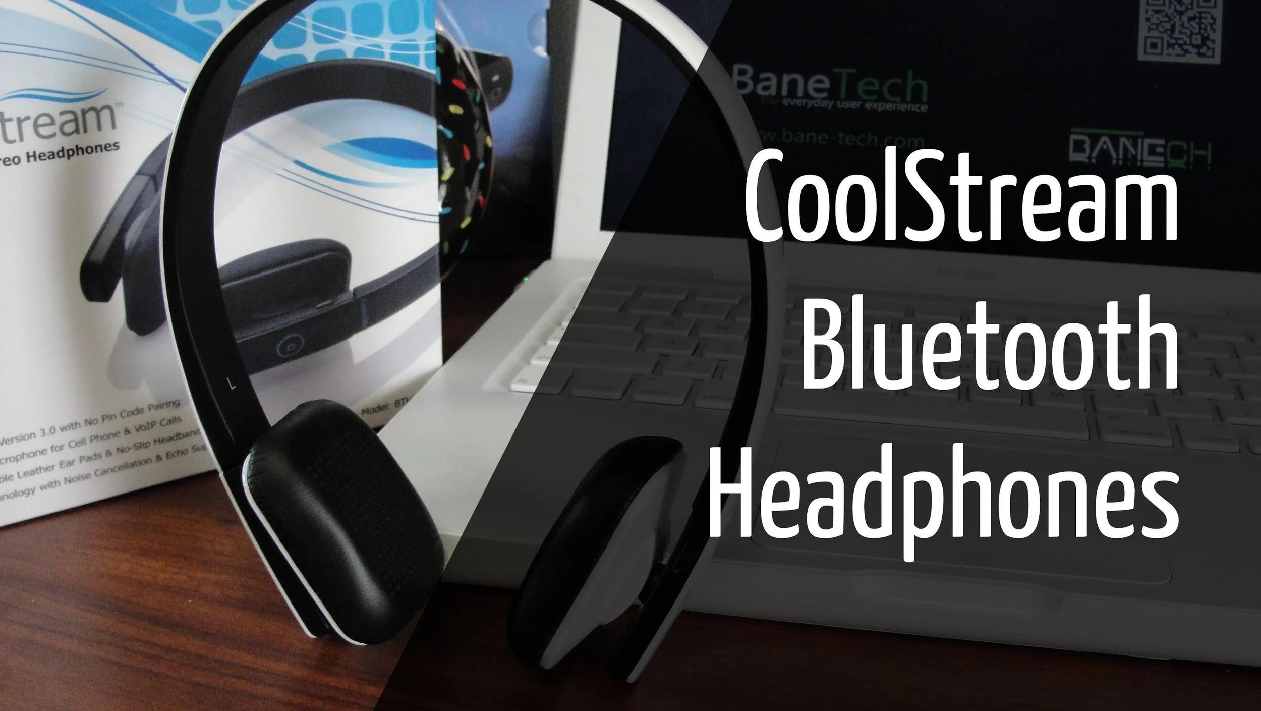 CoolStream Bluetooth 3.0 Stereo Headphones w/ Mic for Smartphone's &amp; Tablets