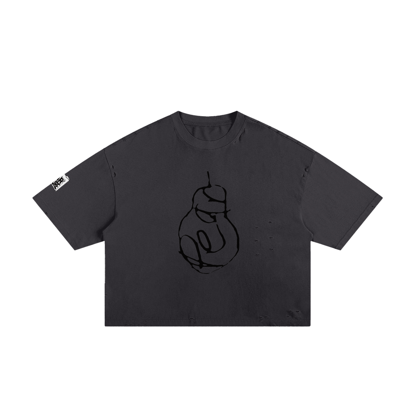 pear's frayed boxy tee