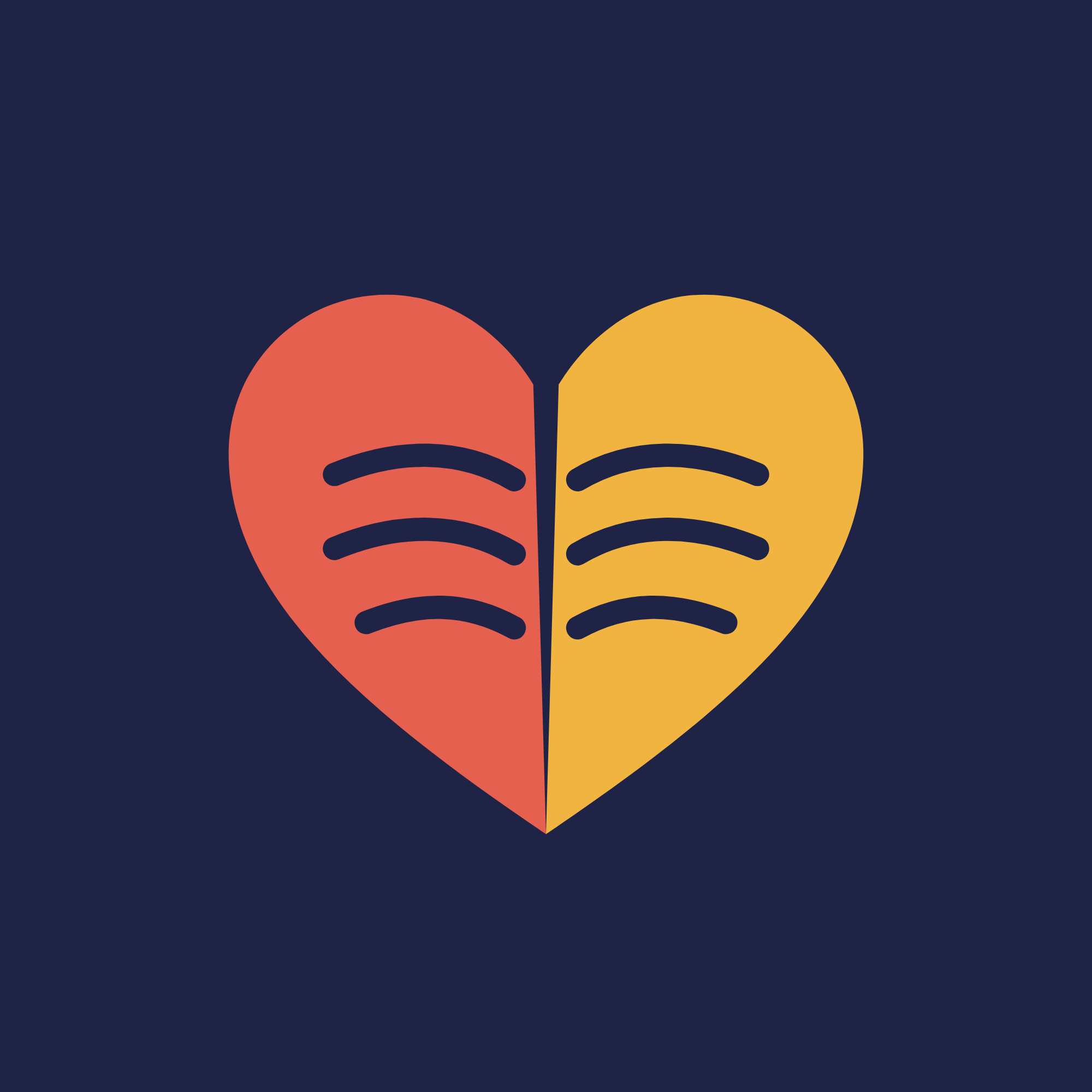 Liber Love Press heart-book mark on midnight blue