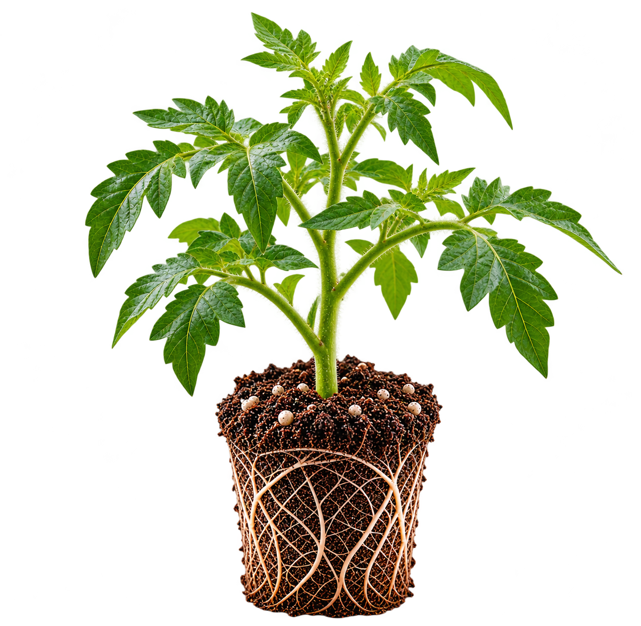 Isolated Tomato Seedling with Root Plug.png