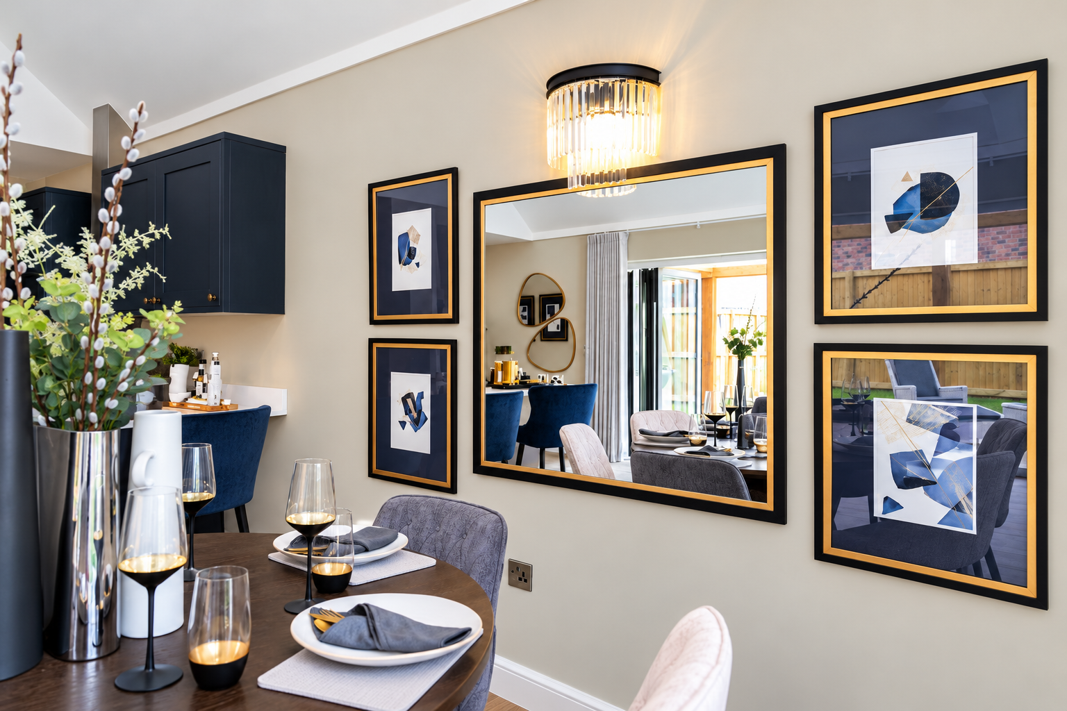 Elegant Navy and Gold Dining Interior.jpg