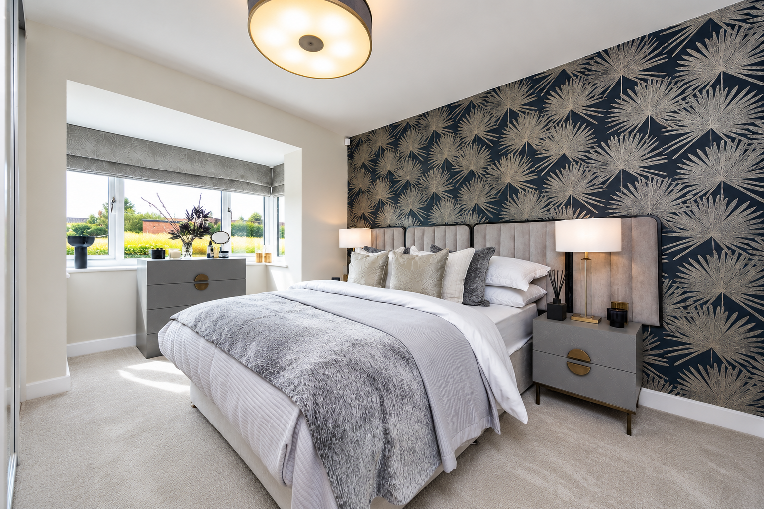 Reversed Luxury Bedroom with Botanical Wallpaper.jpg