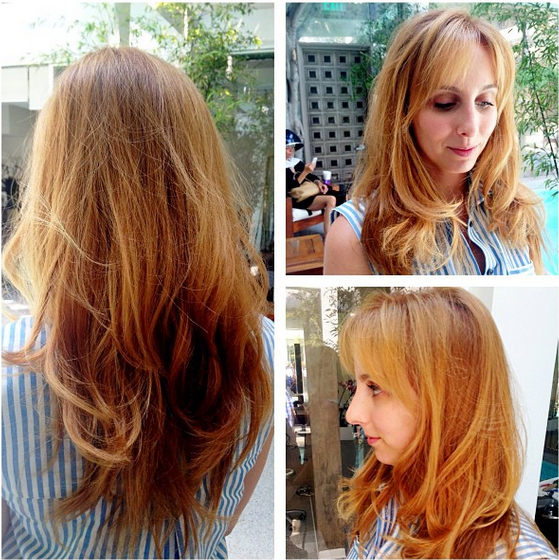 Copper red color with soft waves