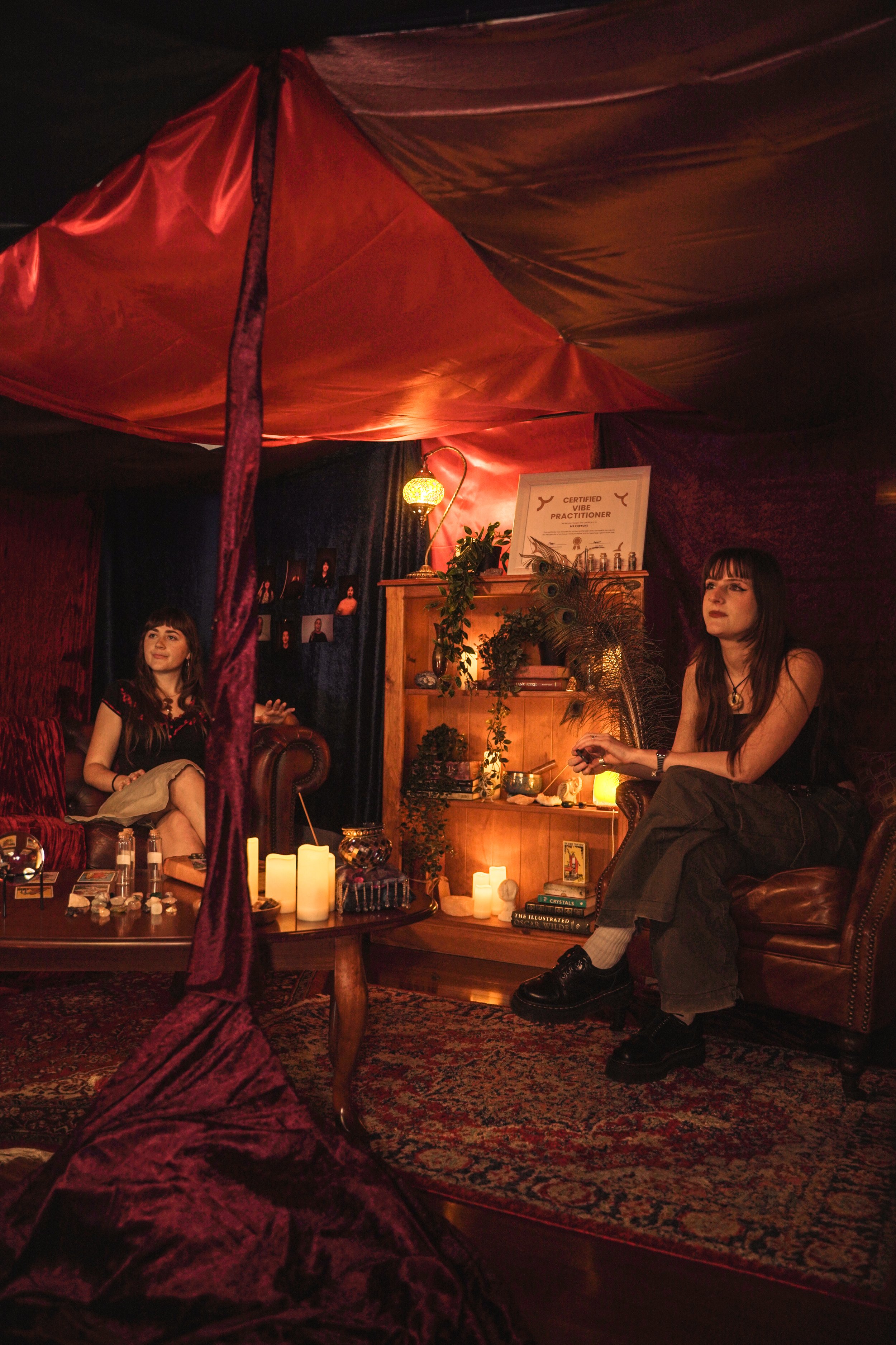 Art Department set building Psychic's Tent