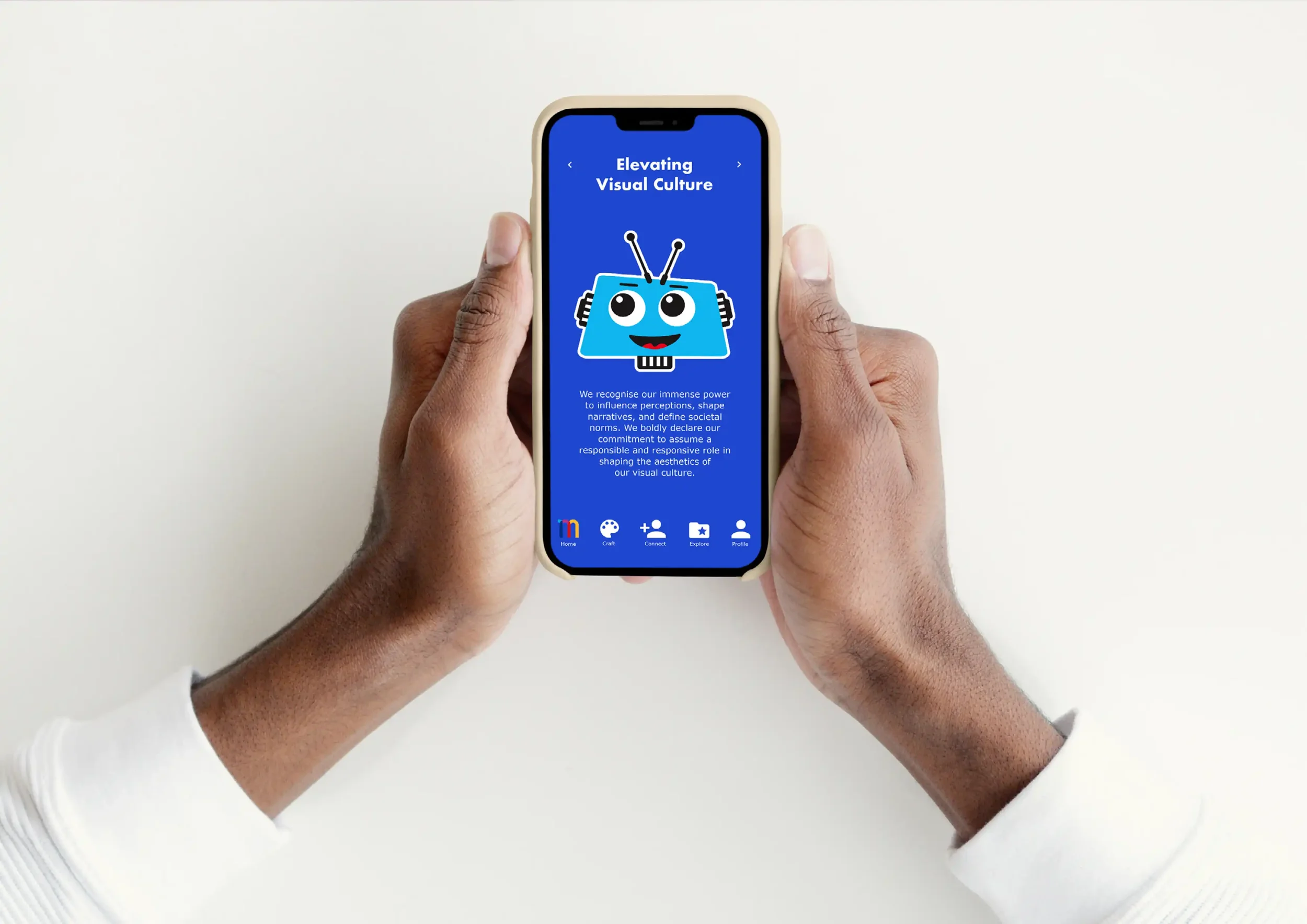 Our app provides a modern platform where designers from various backgrounds can come together to connect, exchange ideas, work on projects together, and access valuable resources to boost their skills. 