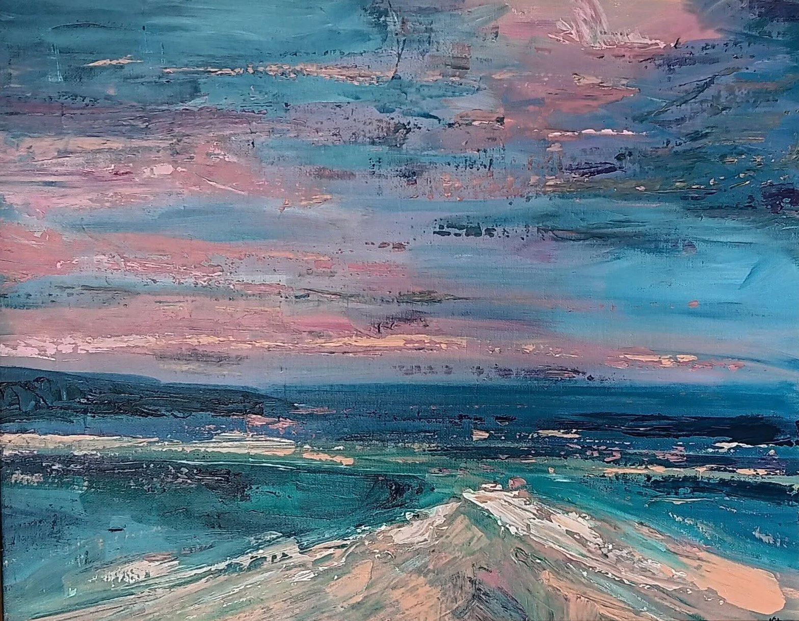 Dynamic Sea, acrylic