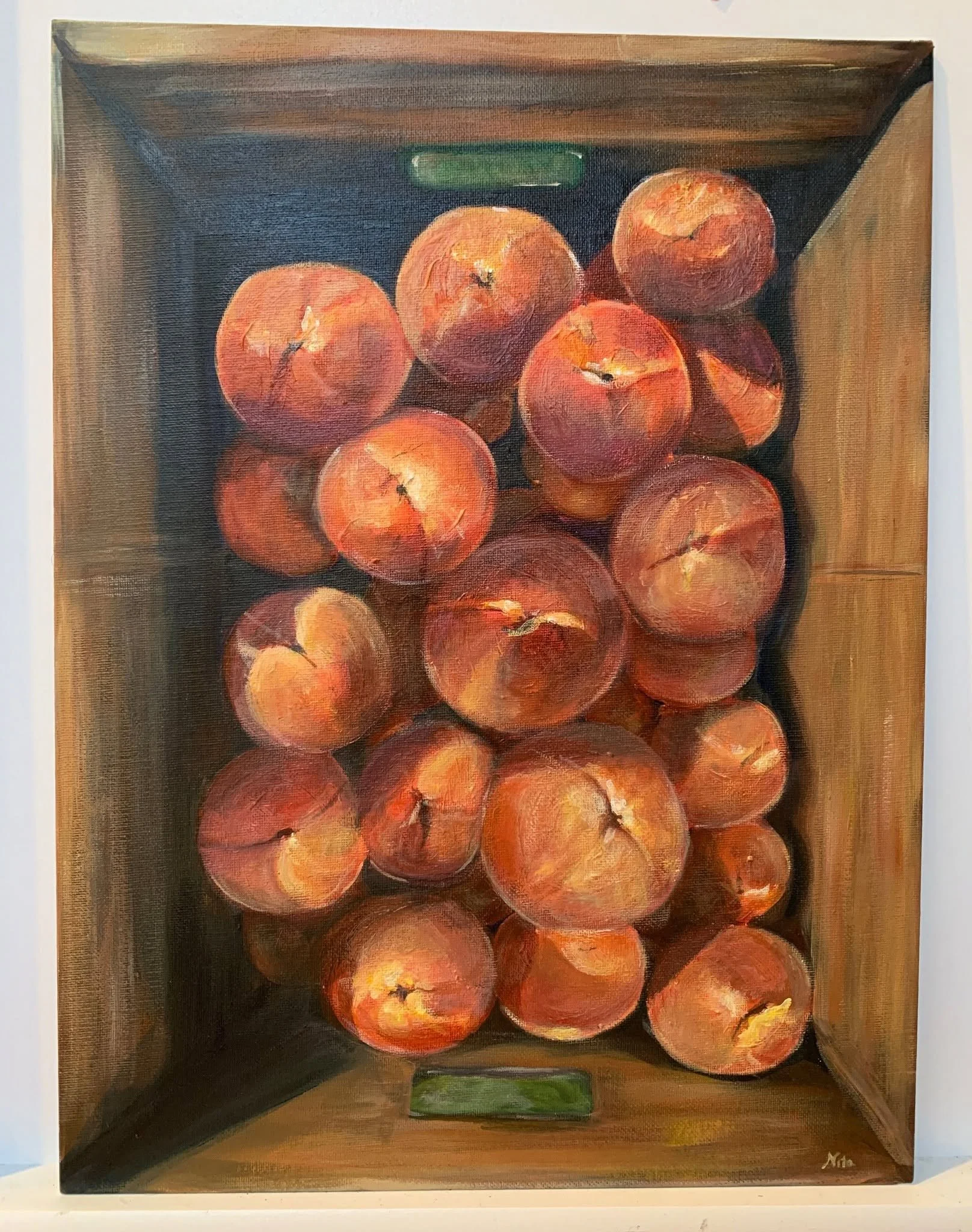 Peaches, acrylic