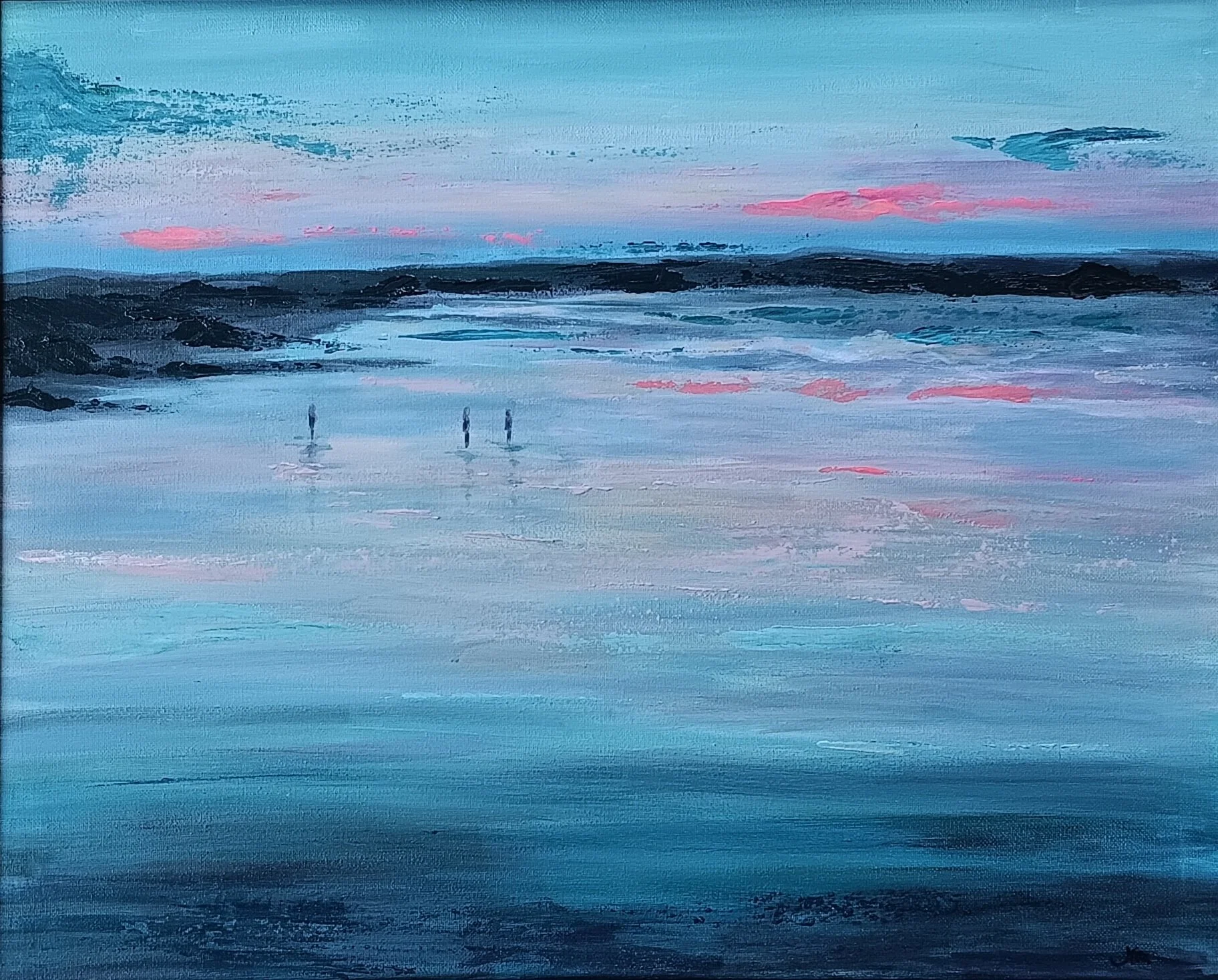 Ogunquit Coast, acrylic, 16 x 20