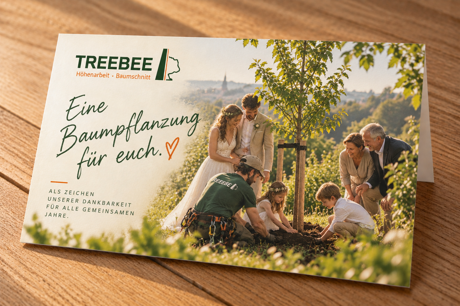 Baumpflanzung als Hochzeitsgeschenk