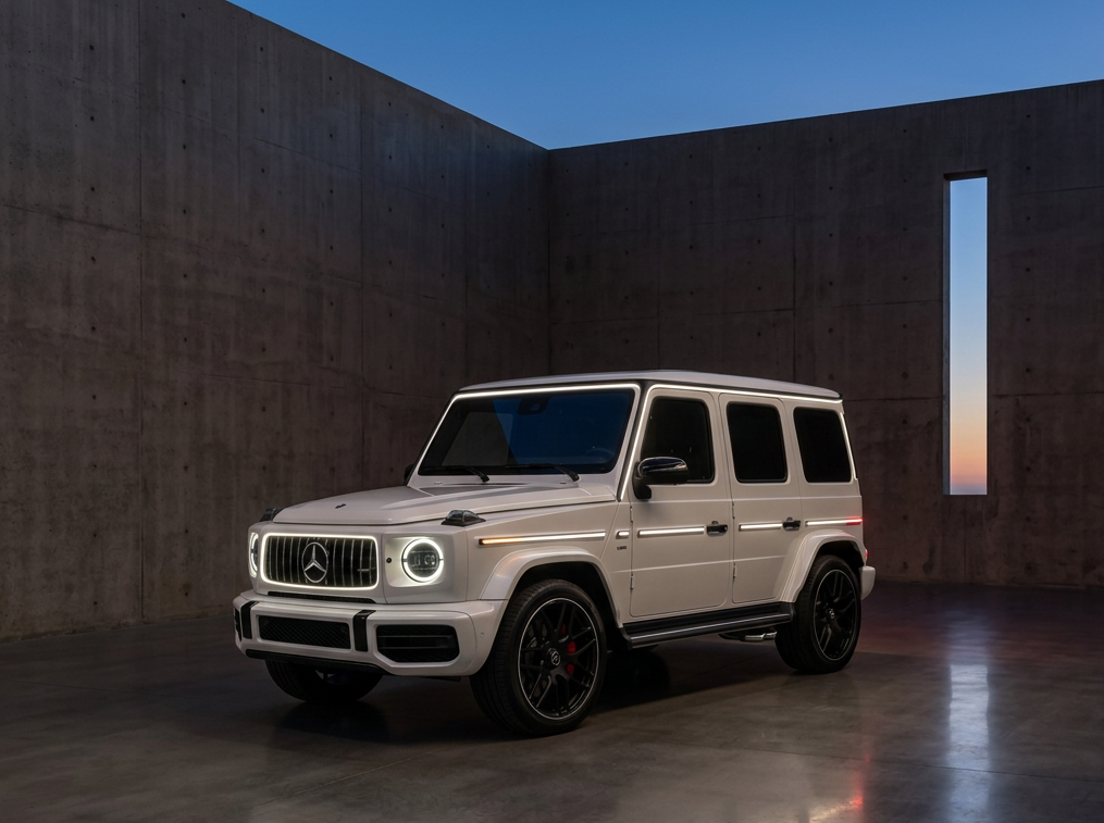 SUV Mercedes-Benz Clase G blanca Blindada Nivel BR5.