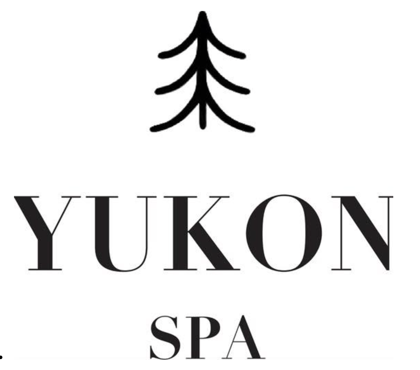 Yukon Spa logo with a stylized black evergreen tree above the text “YUKON SPA”