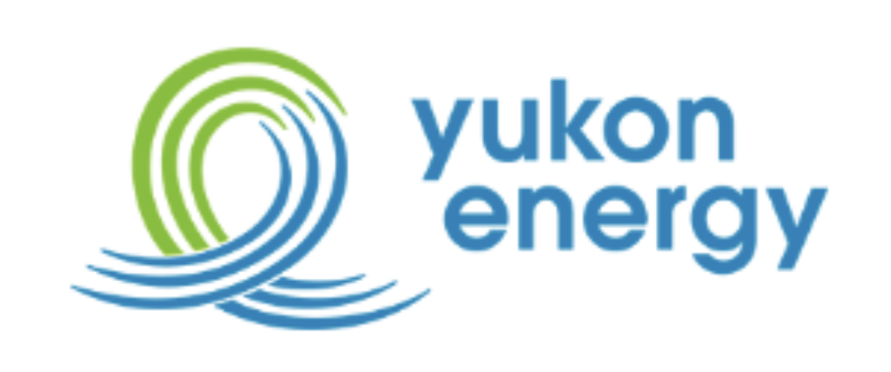 Yukon Energy logo with green and blue circular wave design
