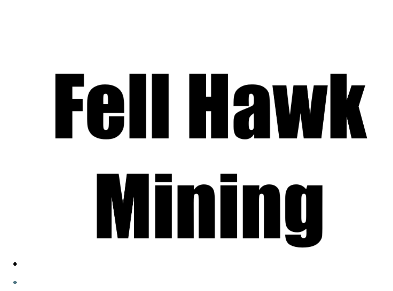 Bold black text reading “Fell Hawk Mining” on a white background