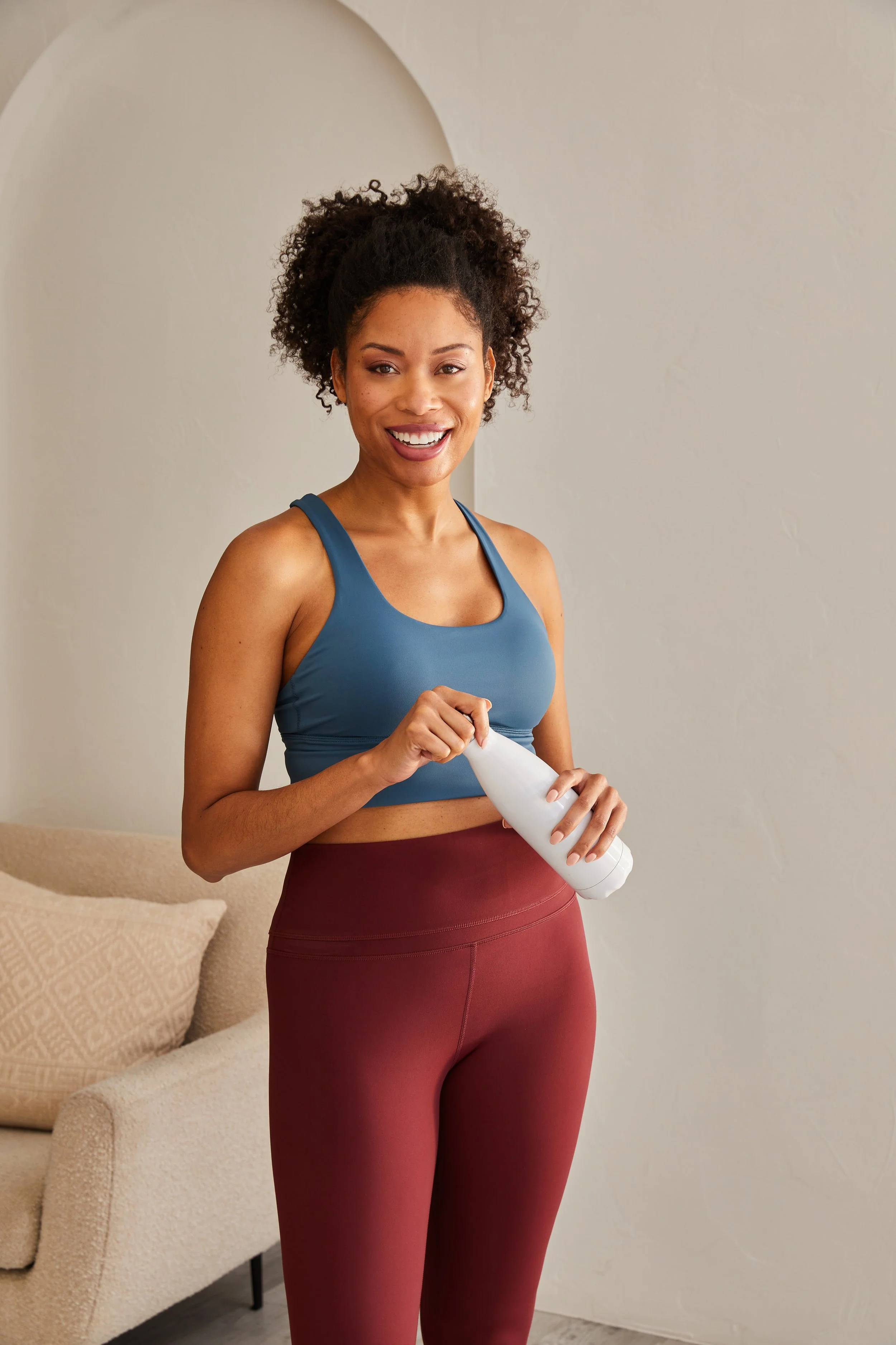 black woman working out