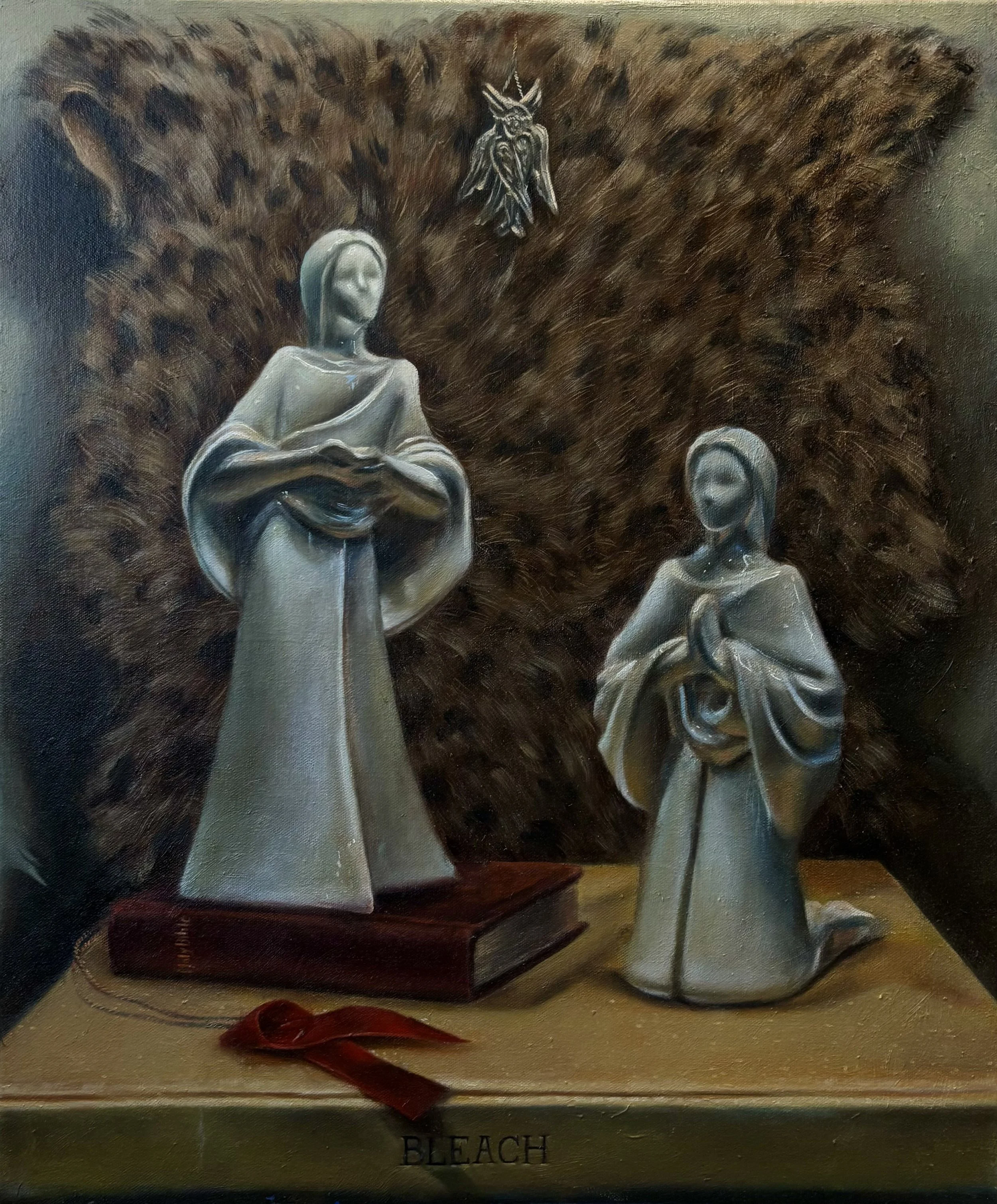 'The Annunciation' WIP Oil on Canvas