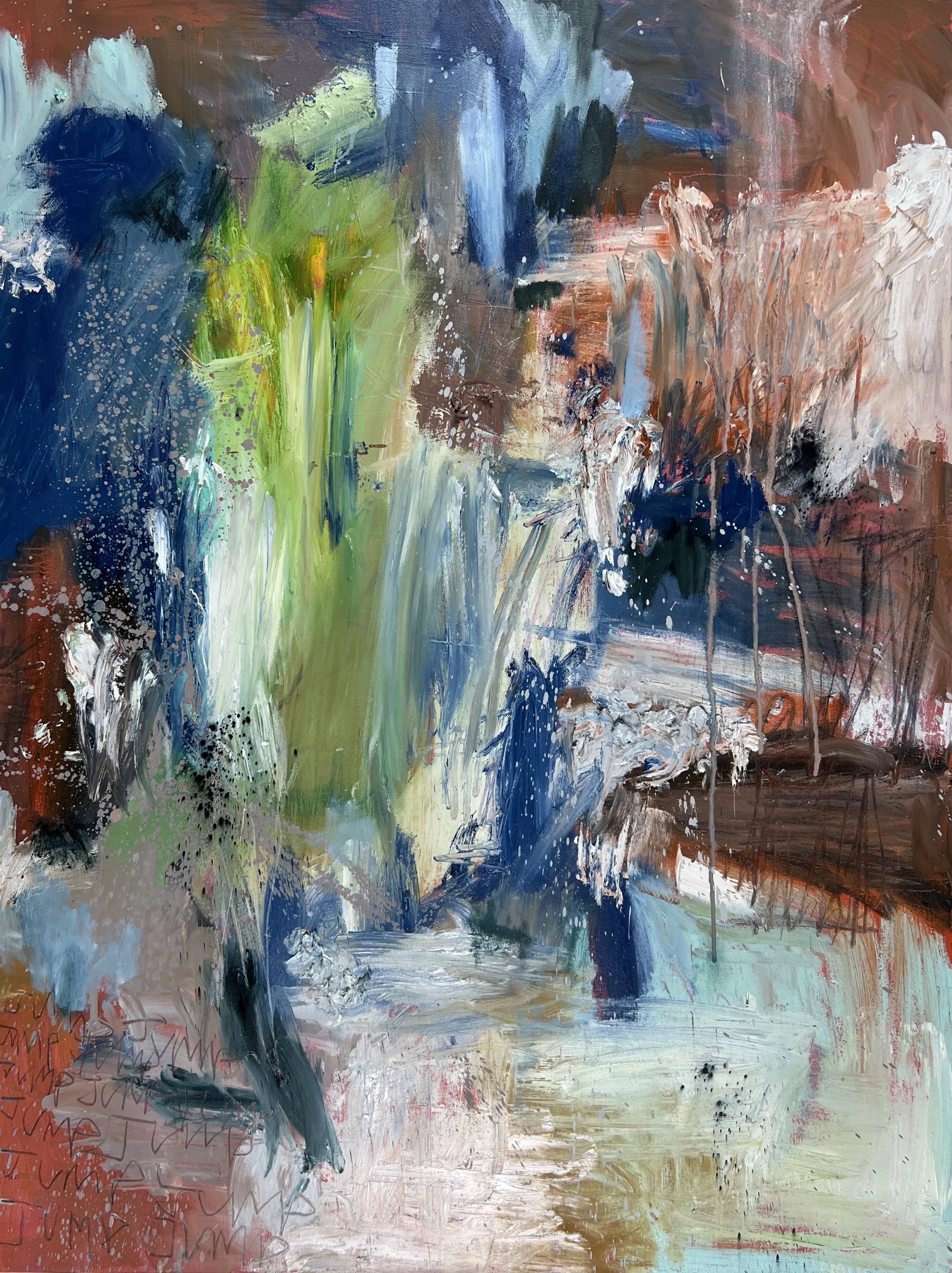 One for the Money... Two for the Show...
oil on canvas, 40" x 30"
2024