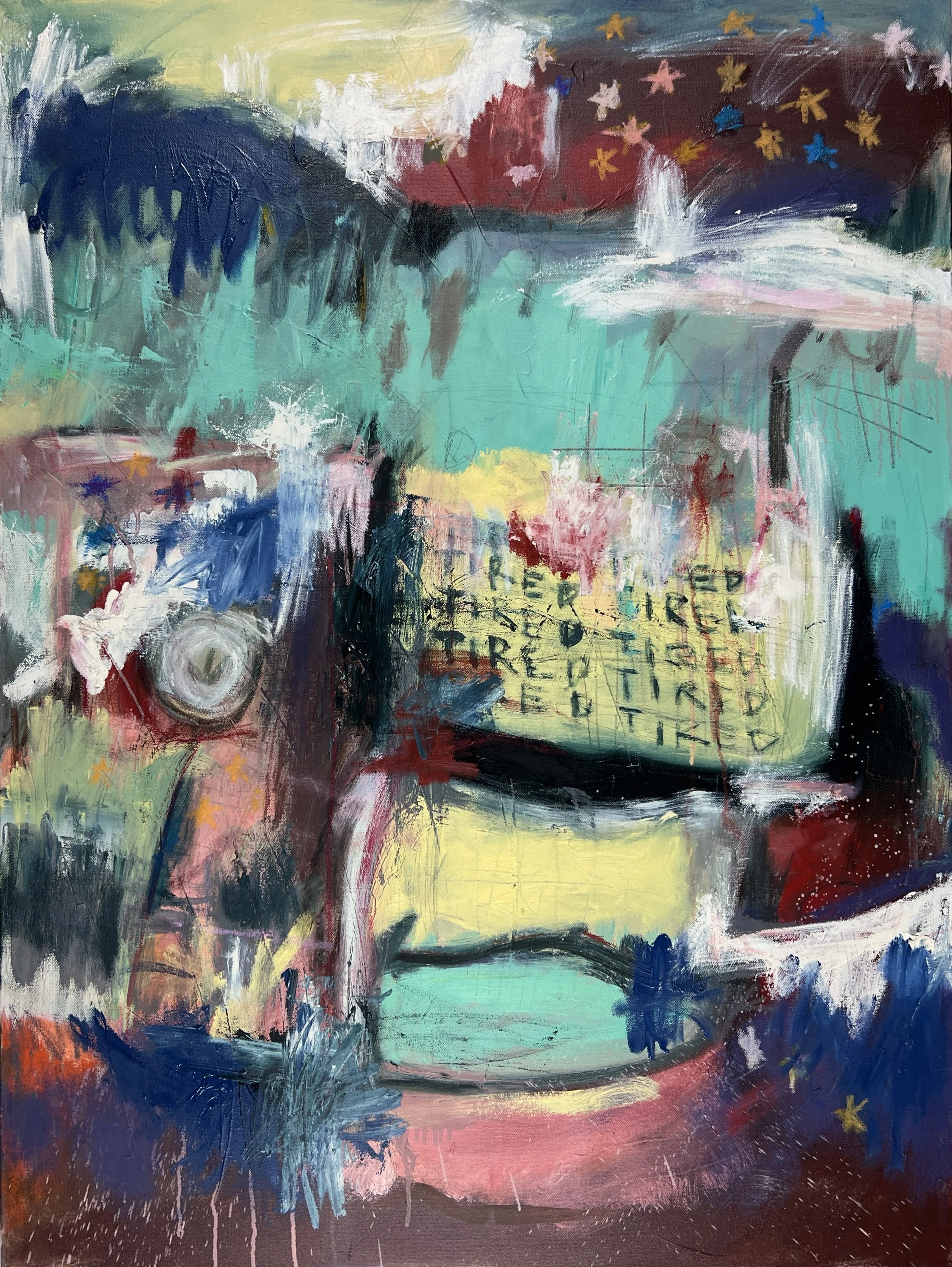This American Dream (Night, Night)
oil on canvas, 40" x 30"
2024