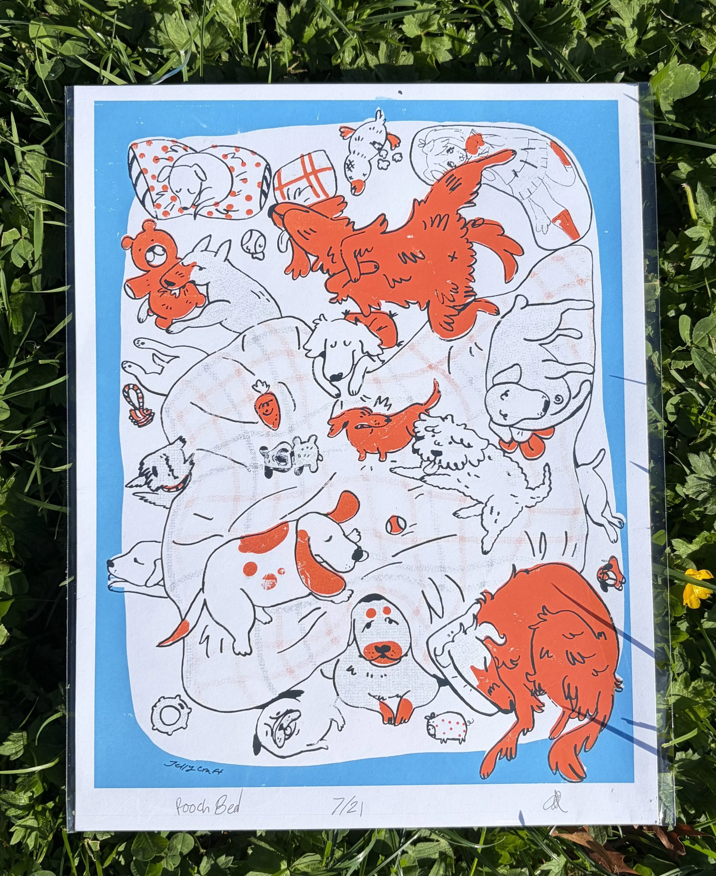Puppy  nap time print