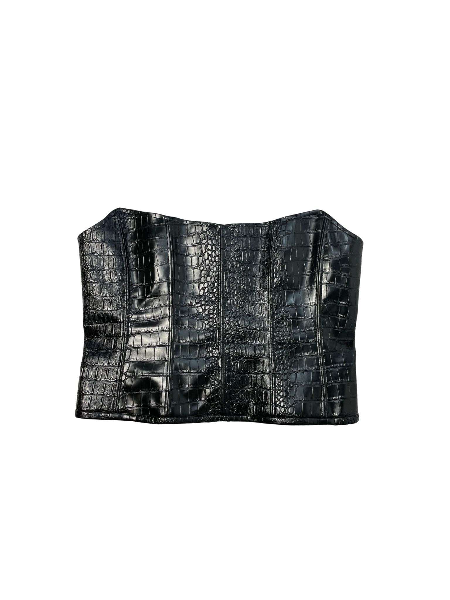 GG- Black Croc Corset