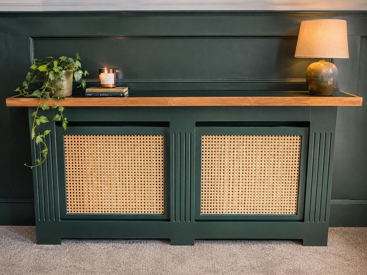 Bespoke Rattan Radiator Cover