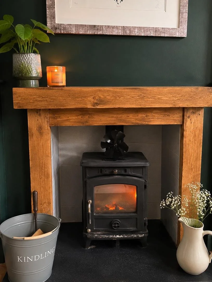 Handcrafted Wooden Fireplace Surround