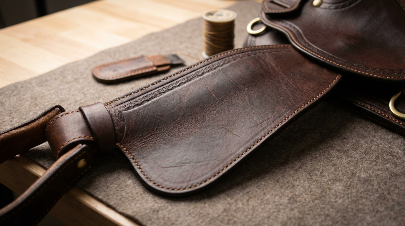 Leather Saddle Fender