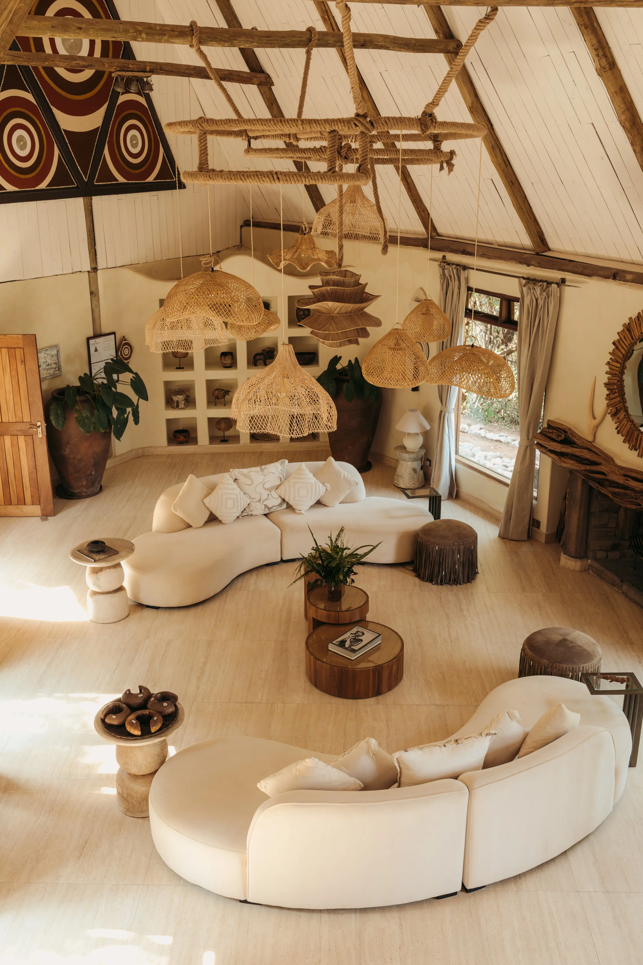 luxury safari bush villa property lodge interior Cottar's camp Maasai Mara Kenya high-end aesthetic