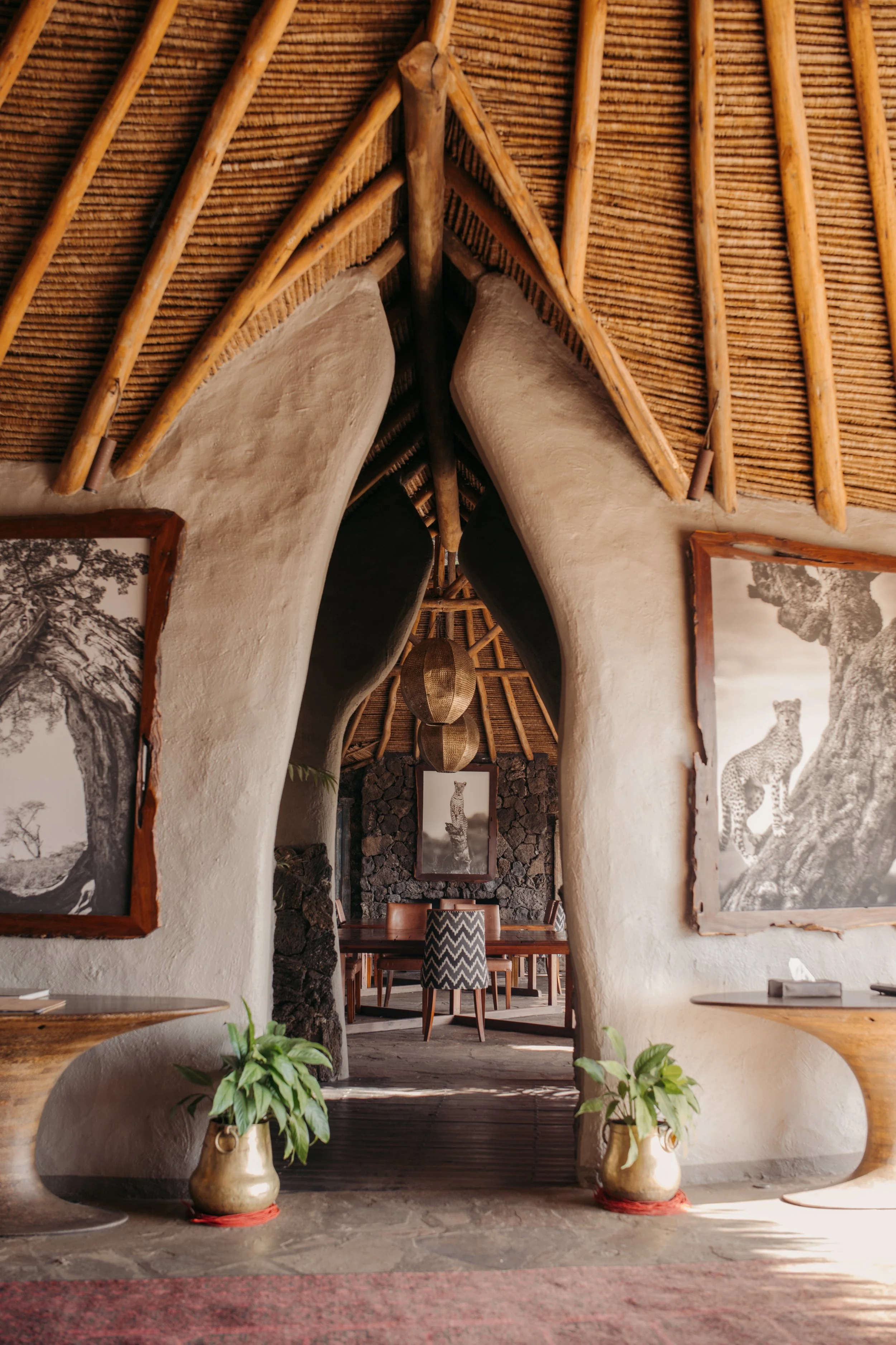 Ol Donyo Great Plains common area artistic view entrance artwork traditional roofing thatch safari luxury