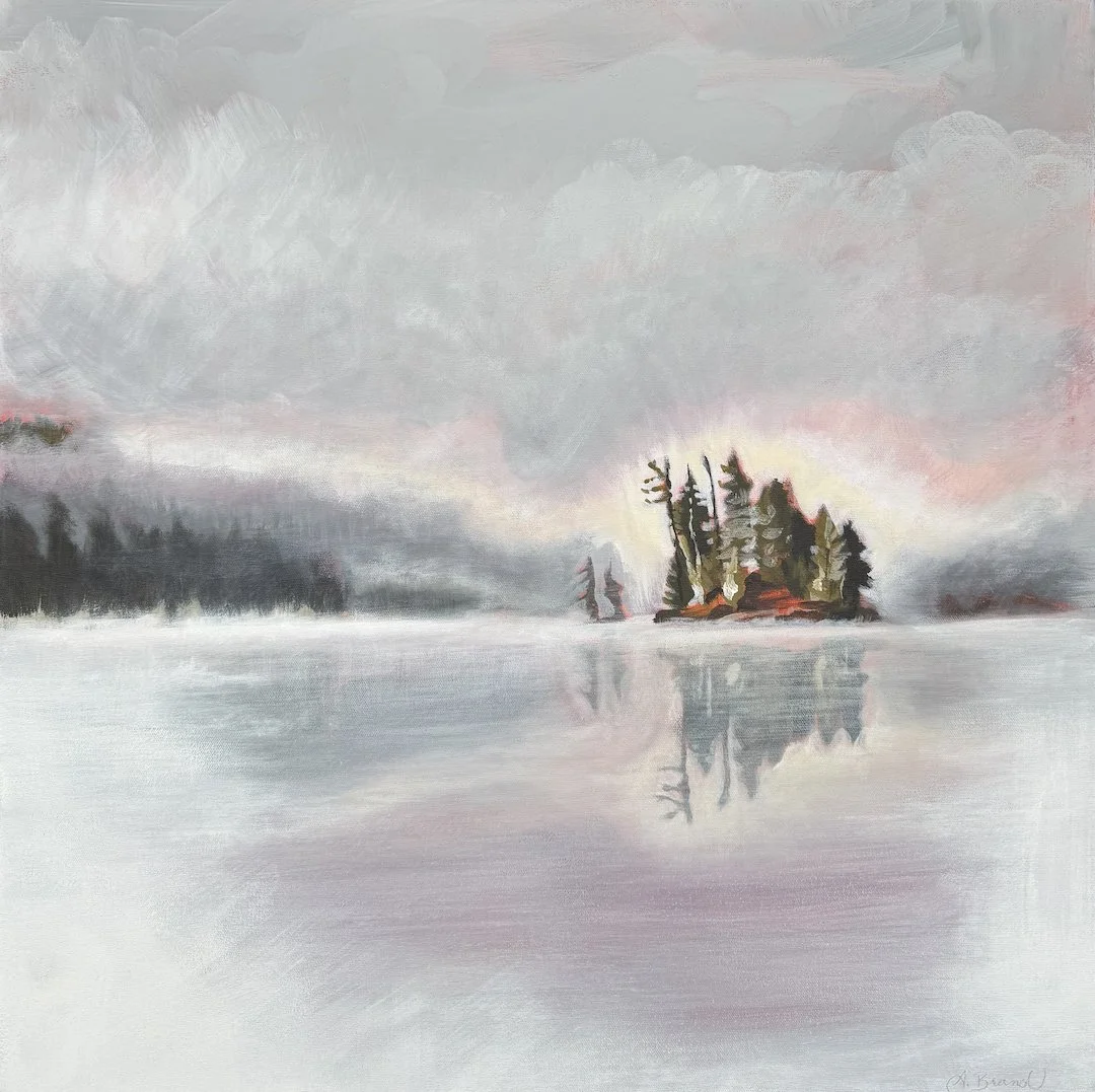 Morning Reveal, 2026, Acrylic on canvas, 24" x 24"