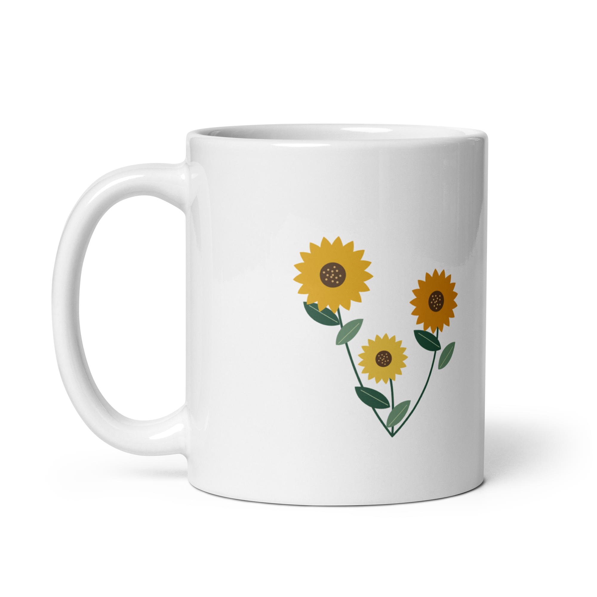 Sunflower Days mug with original sunflower artwork