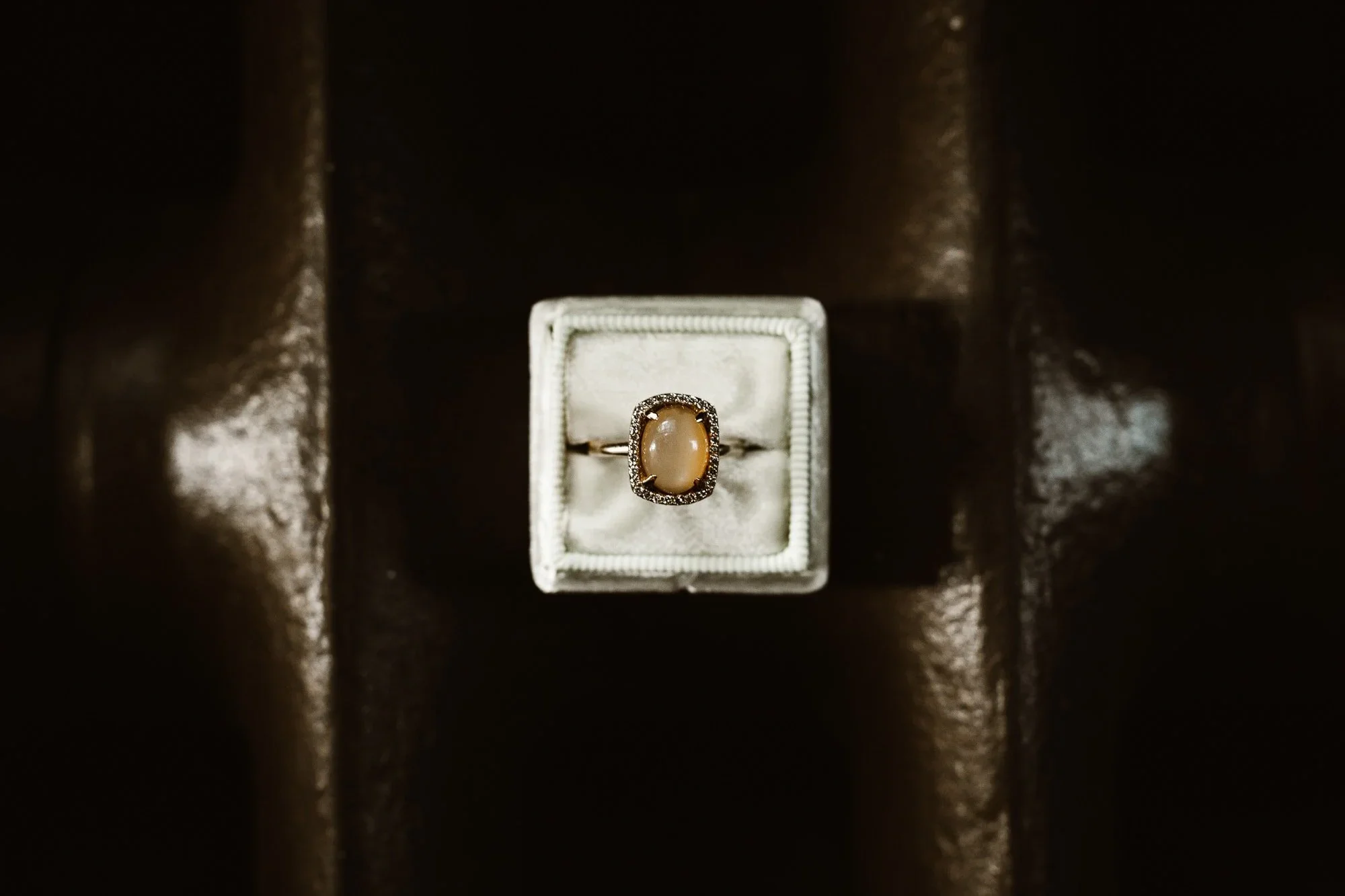 vintage amber wedding ring