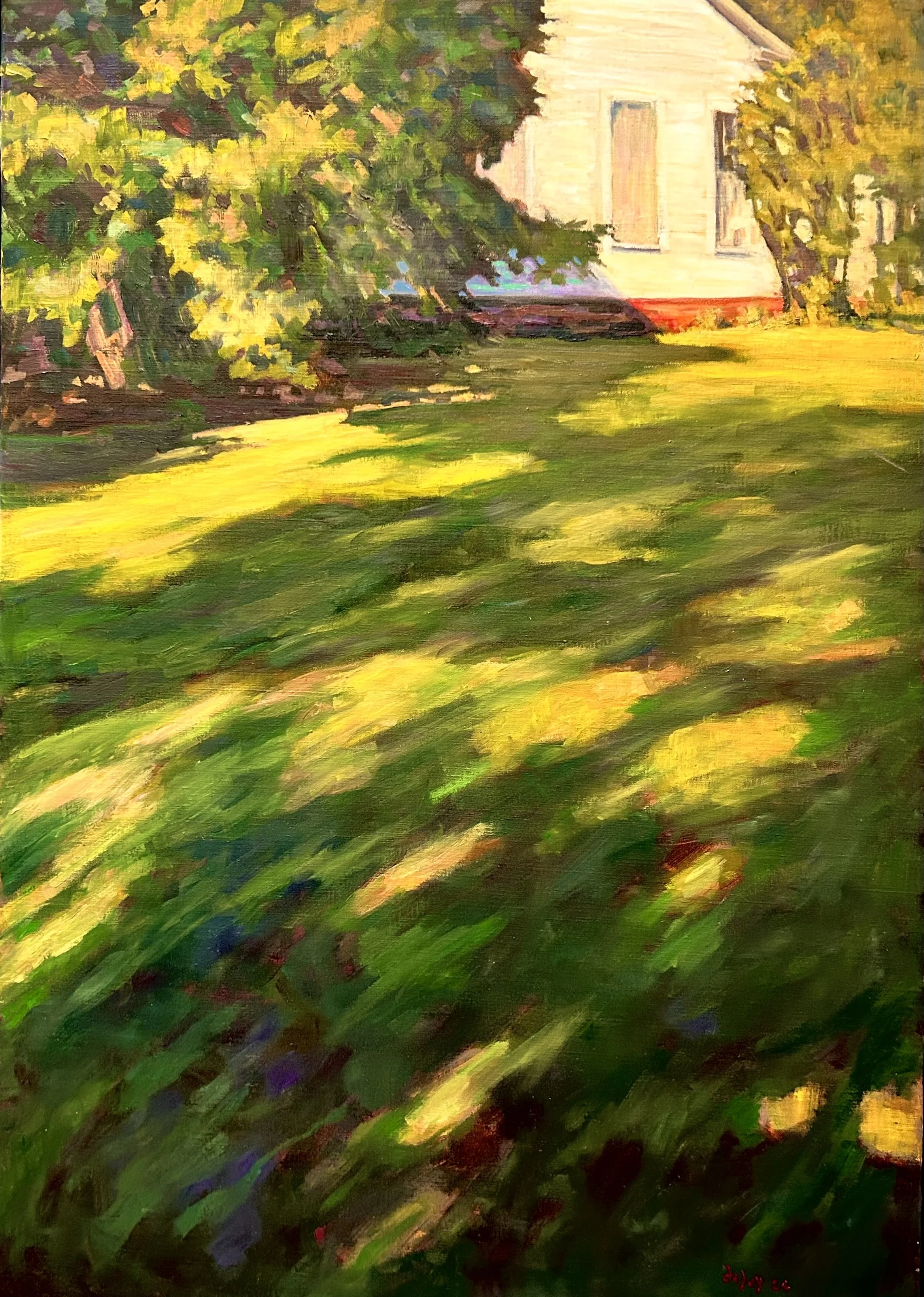 Sun Spotted Yard, 28x40 inches, oil on canvas
$1,100
