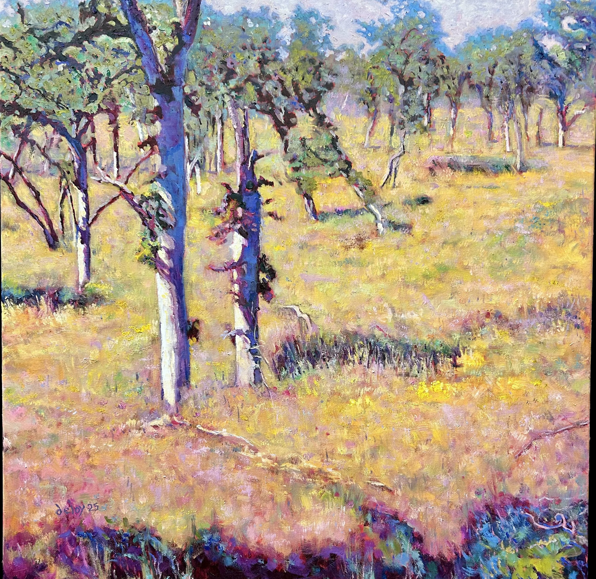 Post Oak Savanna #3,  30x30 inches
oil on canvas
$1,600