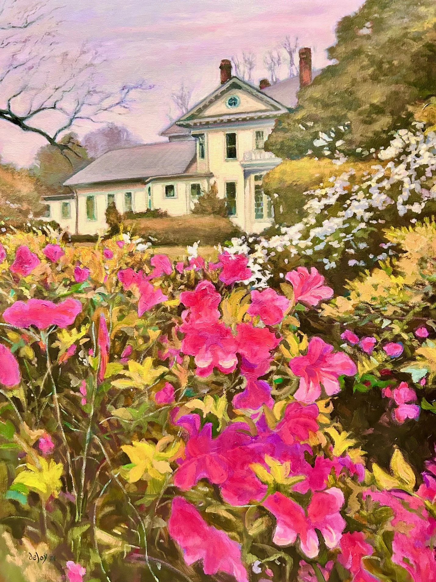 Azalea Spring,  27x36 inches, oil on canvas
$1,100