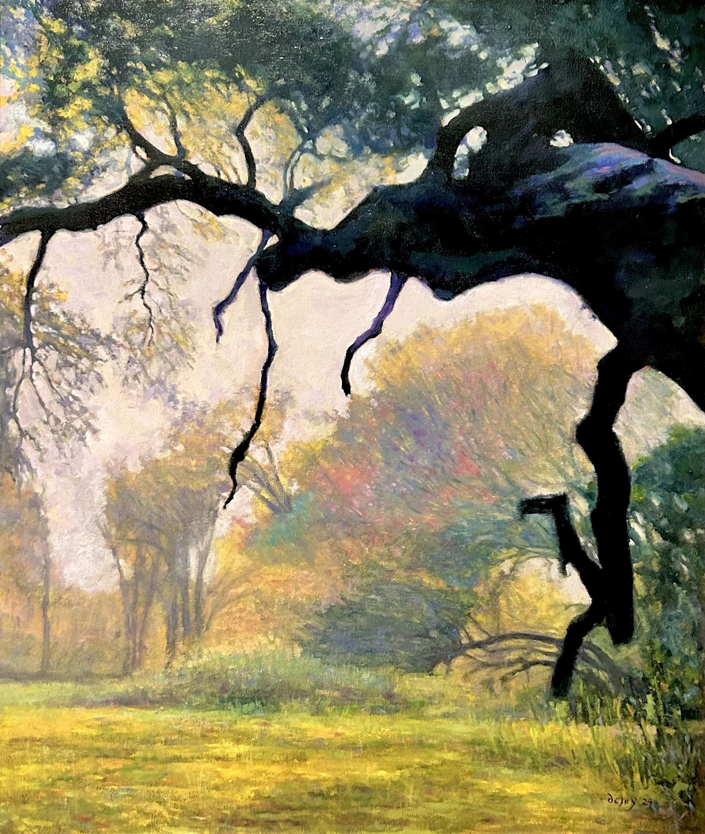 Oak Limb Sentinel,  30.5x35.5 inches
oil on canvas
$1,200
