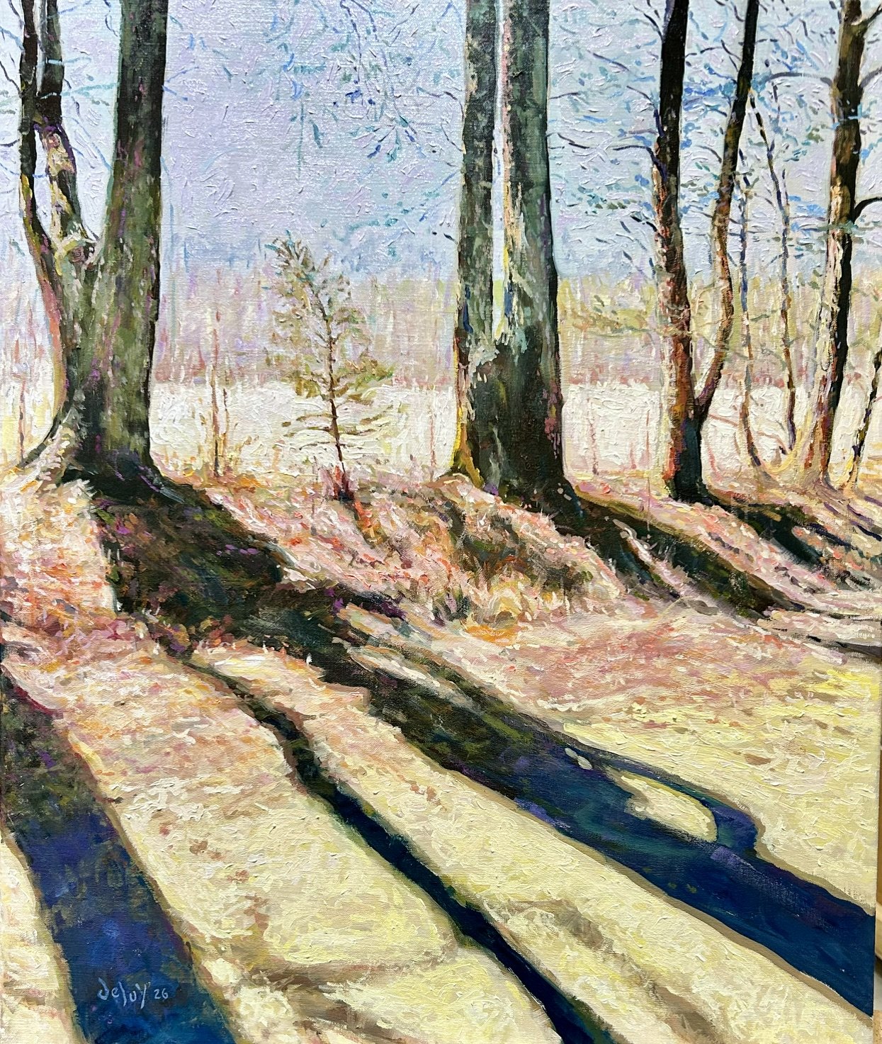 Cast a Long Shadow,  20x24 inches
oil on linen
$800