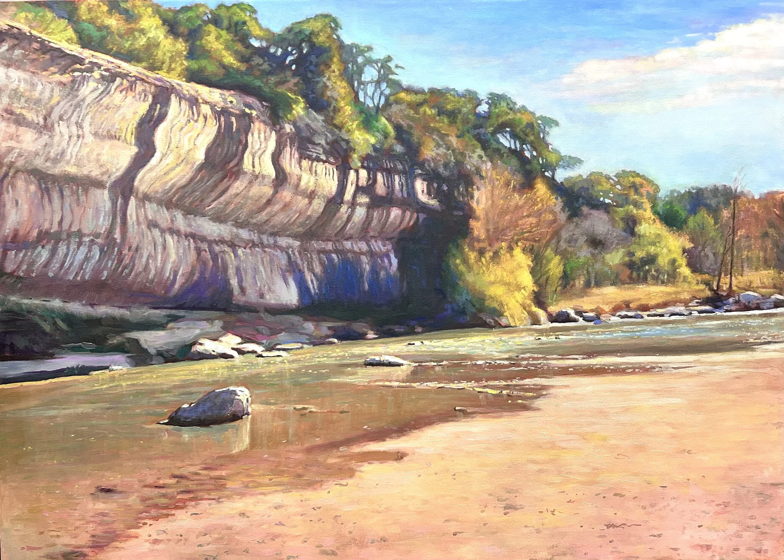 Guadalupe River,  36x50 inches, oil on canvas
$2,500