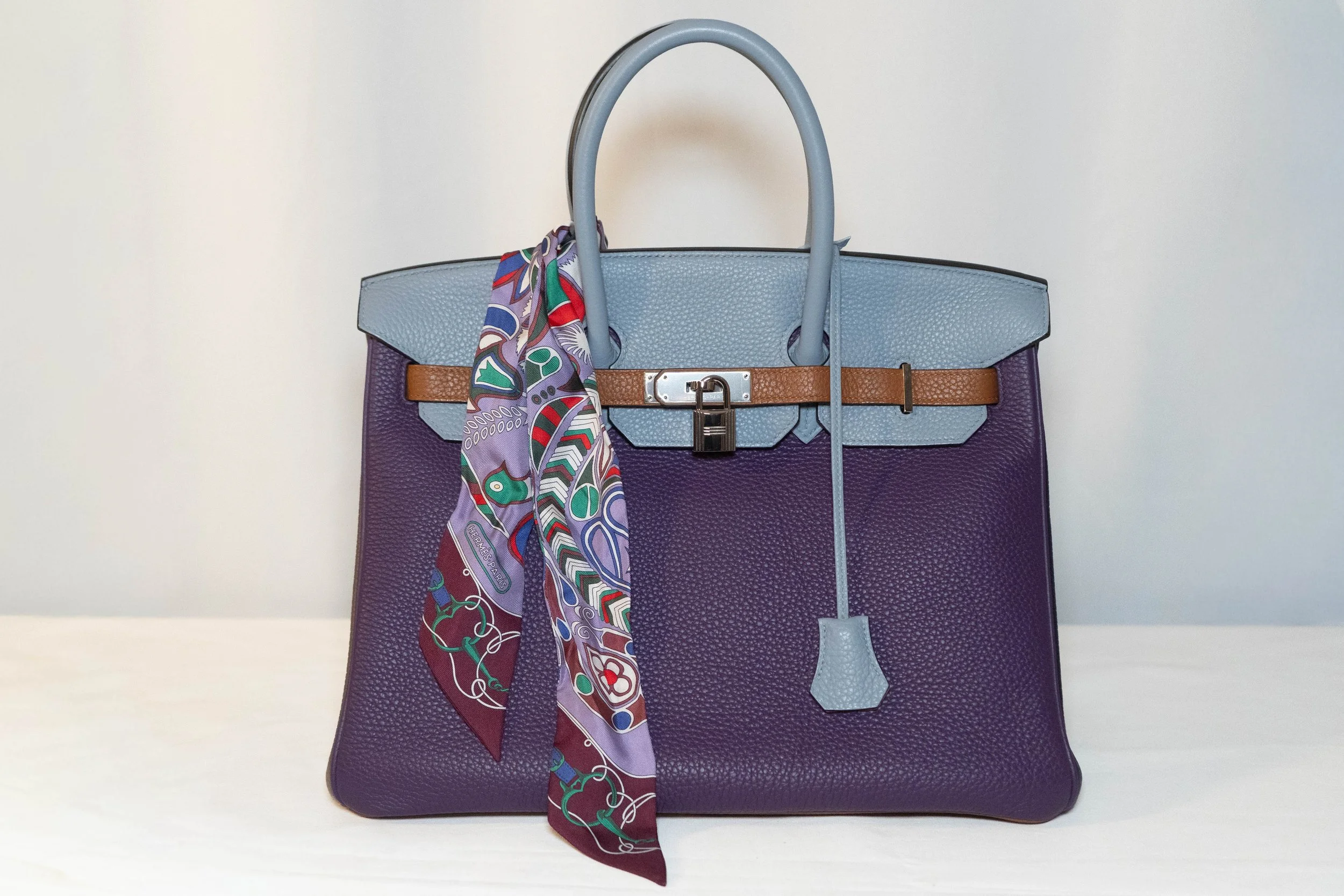HE08 Hermes: Birkin 35 - Clemence Arlequin