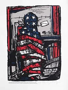 Original Sikscreen art by chicano artist Malaquias Montoya.