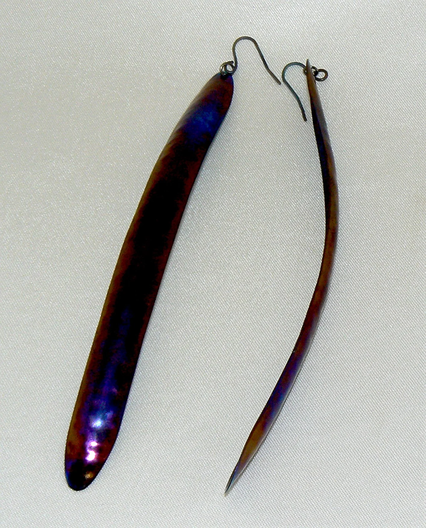 Long titanium ear rings