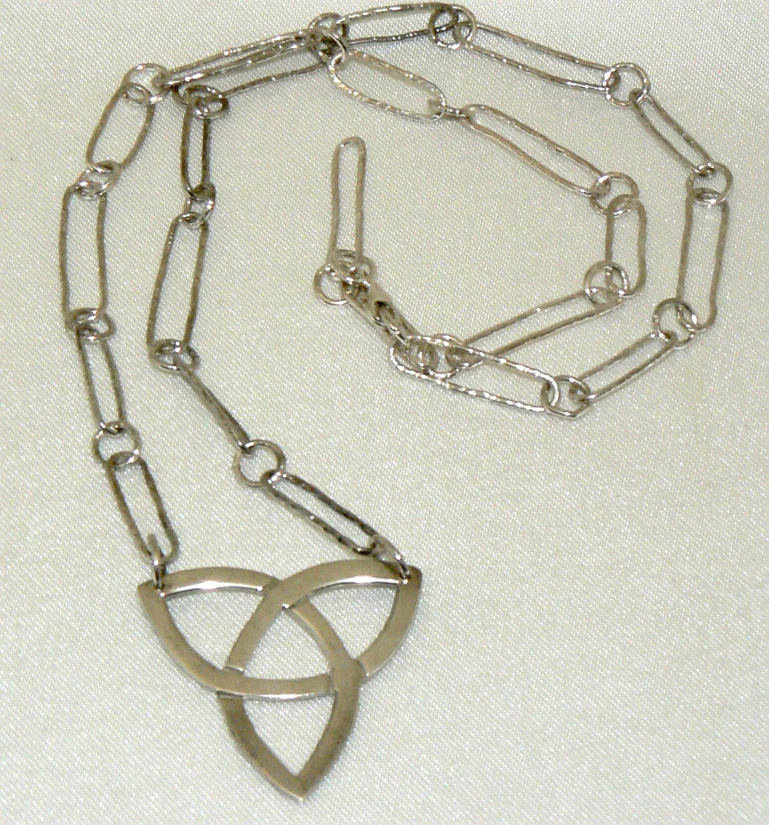 Celtic pendant ,45mm on 300mm handmade chain