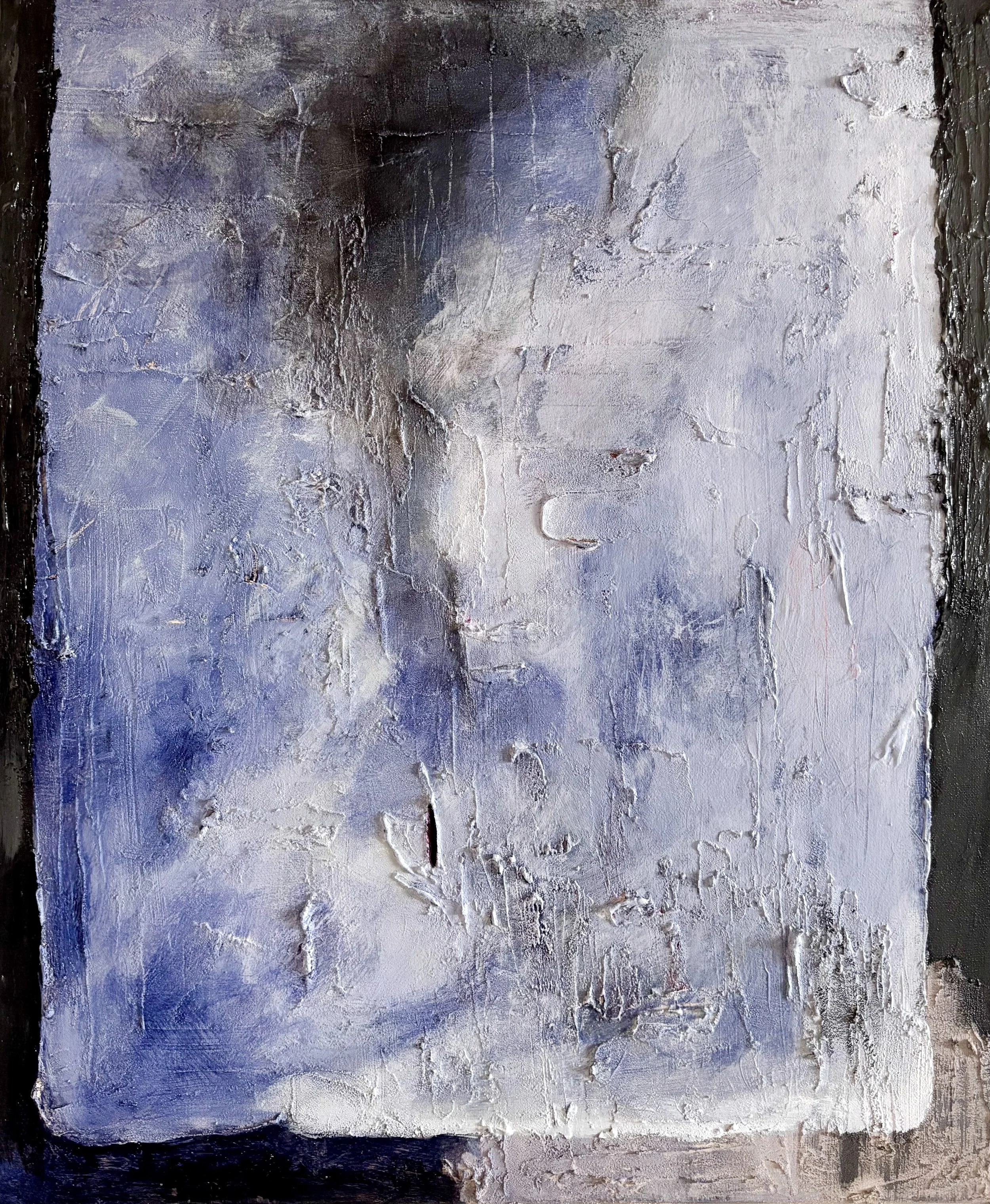 I can see it through the window, 2025, acrylic on canvas 18 x 24 in.