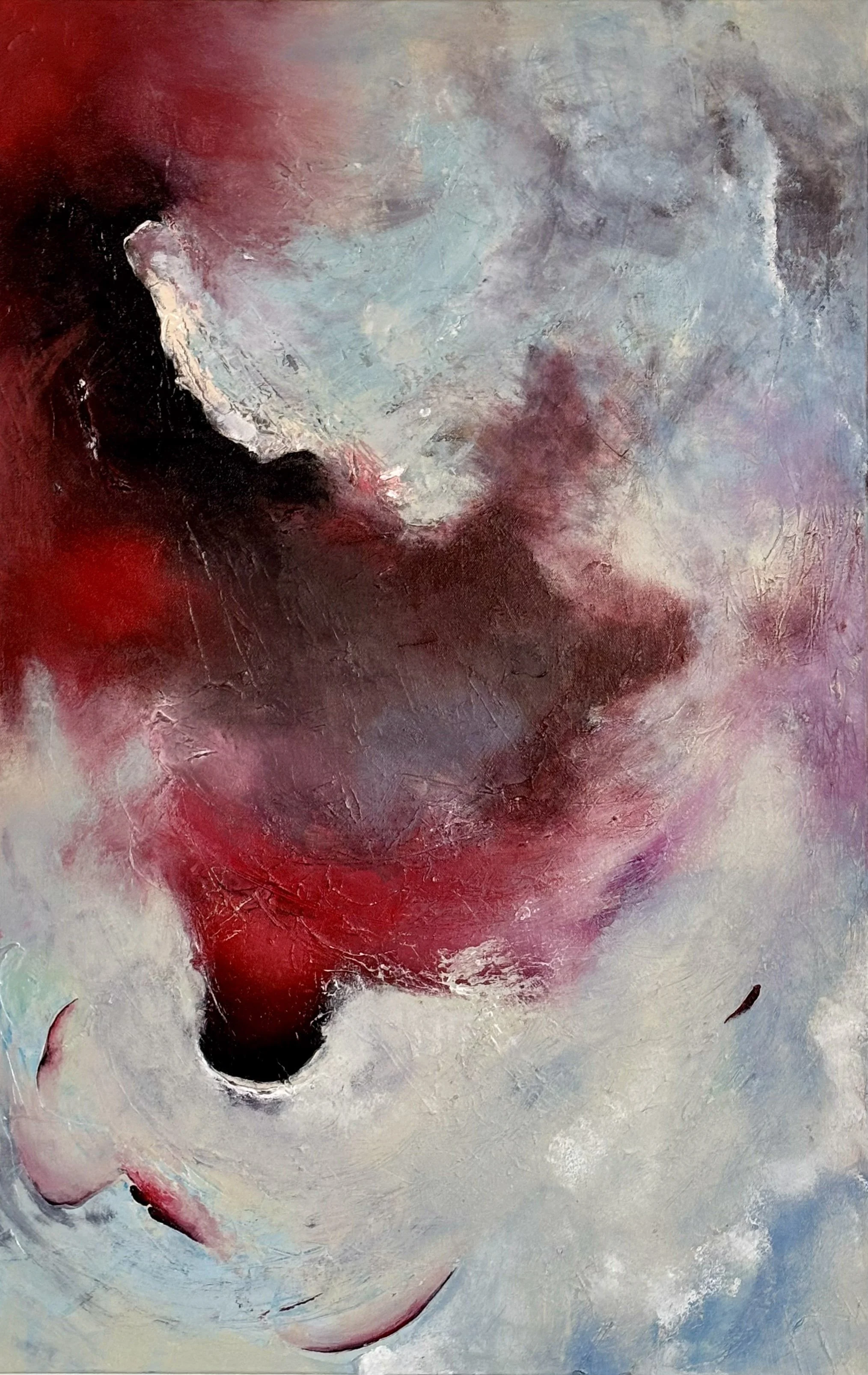 The Calm Before, 2026, acrylic on canvas, 24 x 36 in.