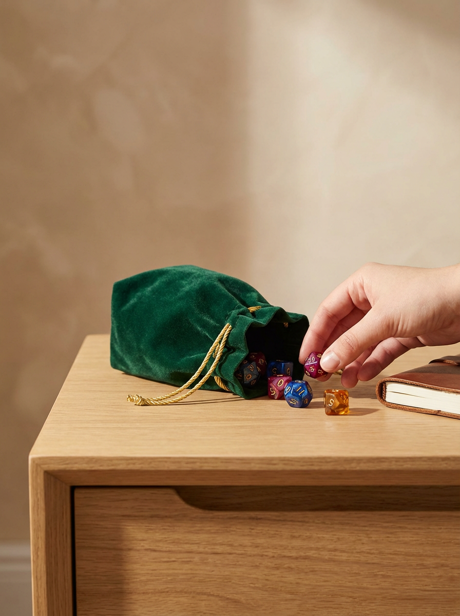 Velvet Dice Bag