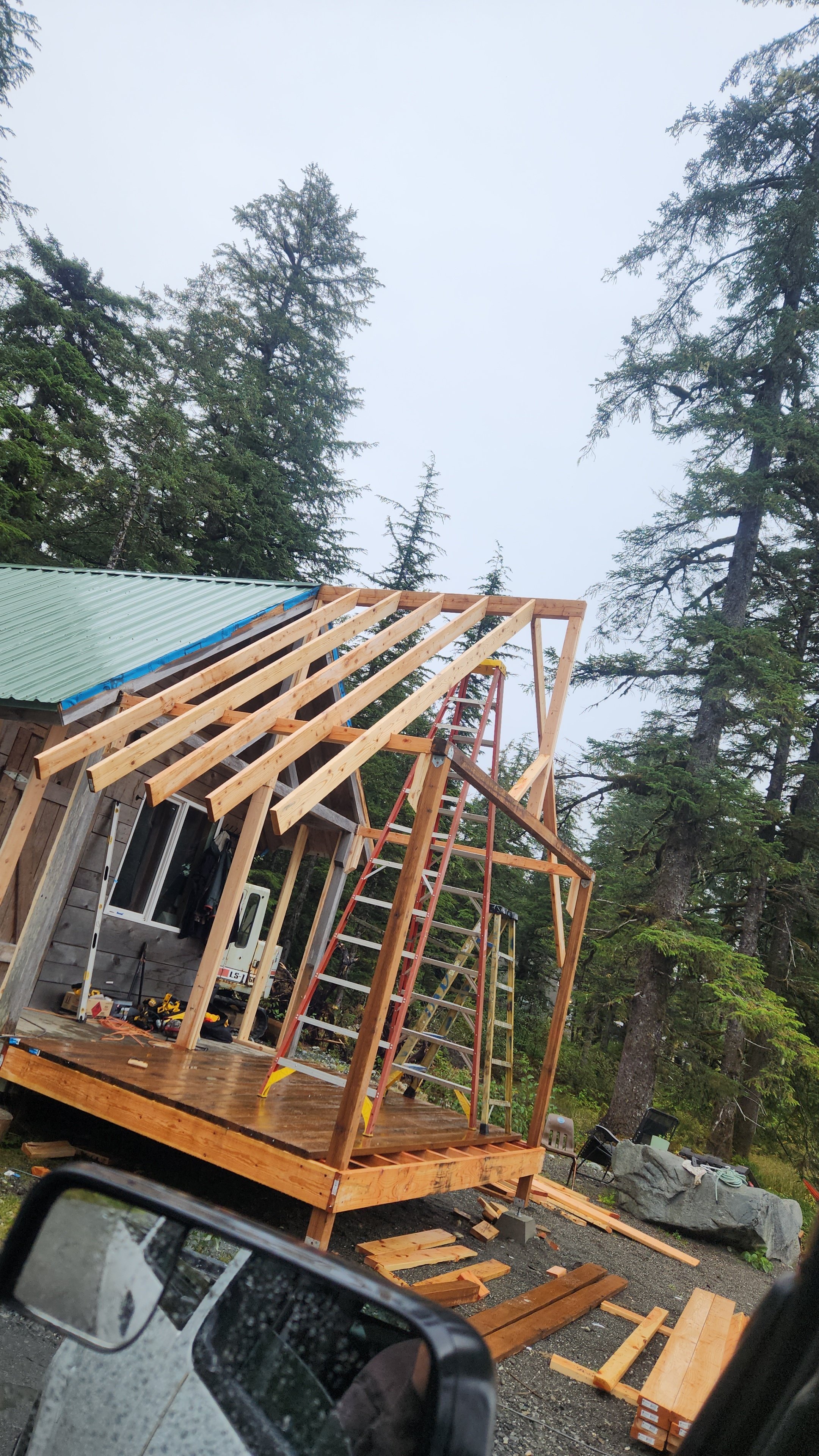 Front room in Build added to pre-existing structure 