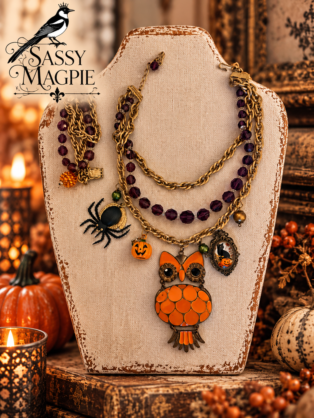 Vintage Halloween Charm Necklace Display.png
