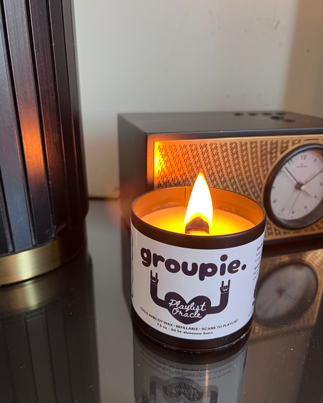 Playlist Oracle Wood Wick Candle