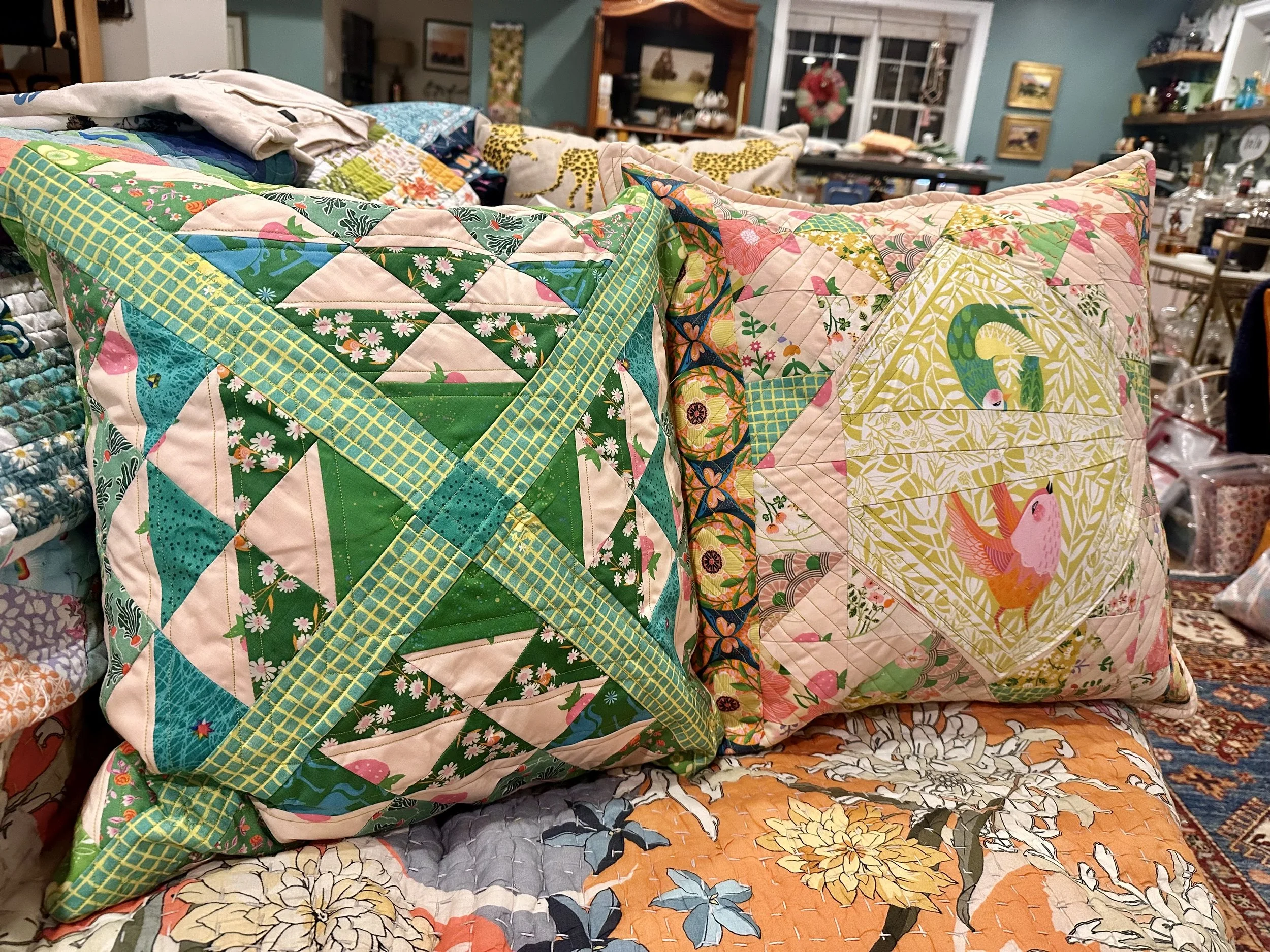 Custom Quilted Pillow Cover: 18